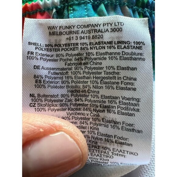 Funky Trunks ocean beach all-over print swim trunks shorty shorts sz S(32) - Picture 11 of 11